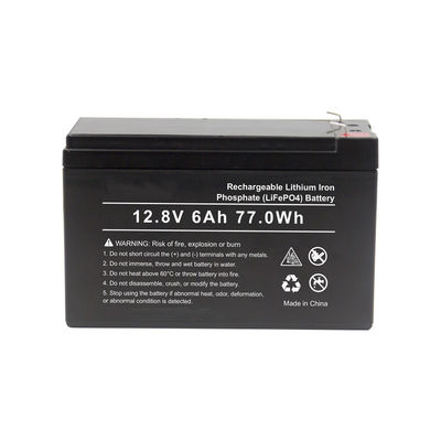 Batería de litio portátil profunda de la batería 12v 6ah del ciclo Lifepo4 de la FCC