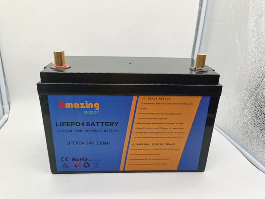 Deep Cycle Rechargeable 24V 100AH 24V Lithium Battery For RV Yacht UPS