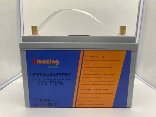 Poder más elevado de la batería de litio del OEM 72v 70ah rv para los aparatos electrodomésticos