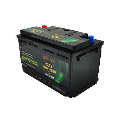 Batería auto profunda de la batería 100ah Lifepo4 del ciclo de 1000CCA BMS 12V para comenzar del coche